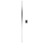 Modello i Cuadrado 59" Barra Individual Cableada en Níquel Satinado