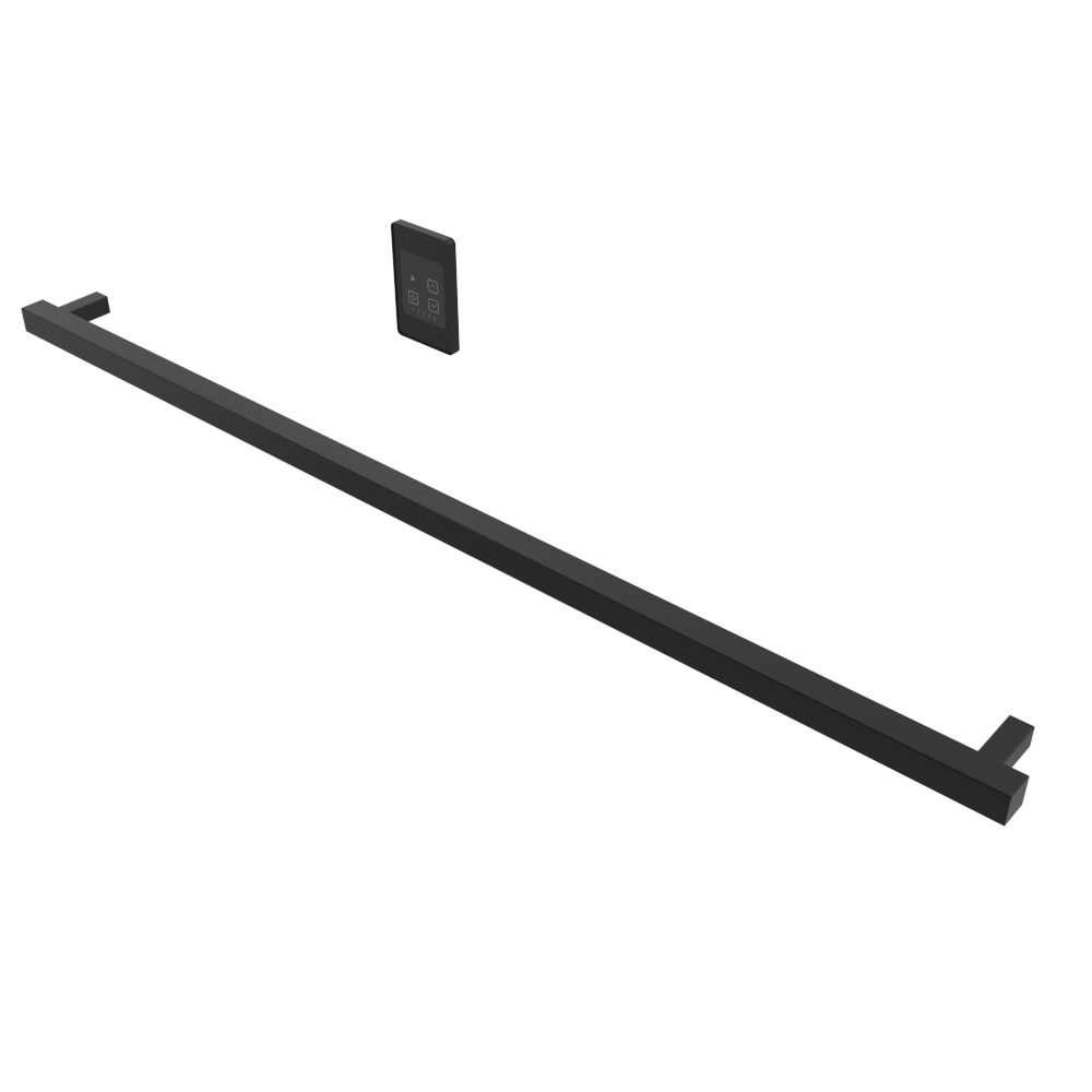 Modello i Cuadrado 59" Barra Individual Cableada en Níquel Satinado