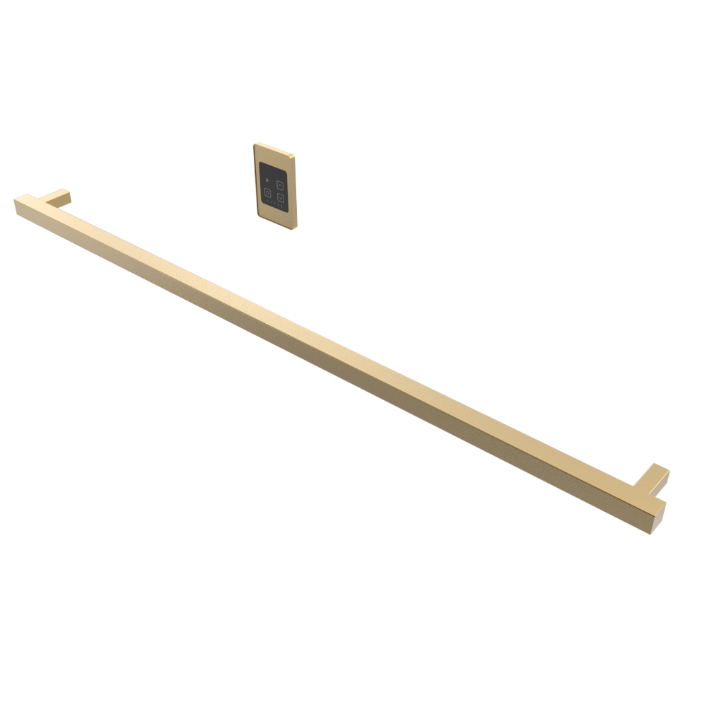Modello i Cuadrado 59" Barra Individual Cableada en Níquel Satinado