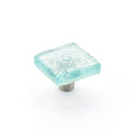 Schaub Perilla Ice Pearl Blue Note**** We de Vidrio Cuadrada, 1-1/2" diám.