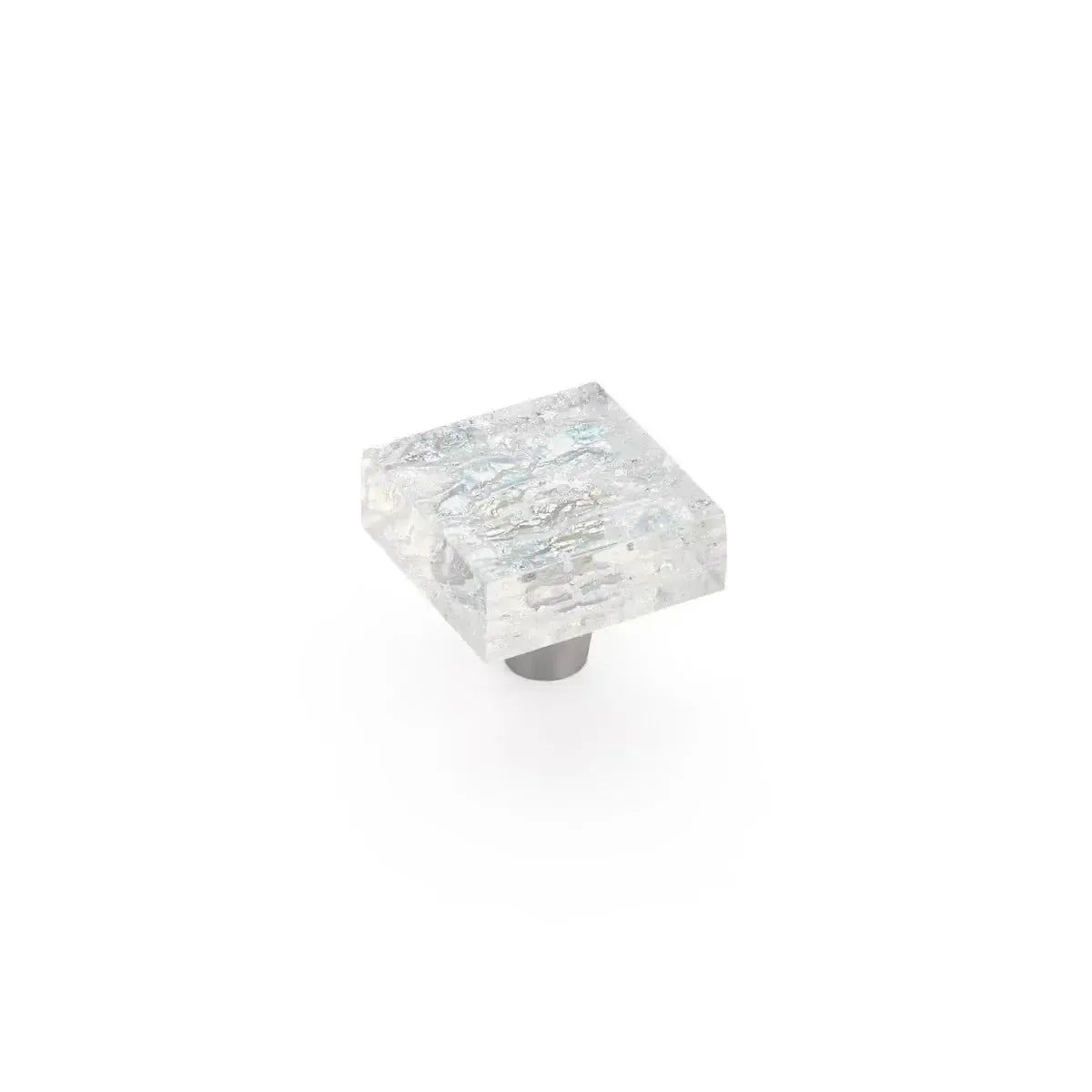 Schaub Perilla Ice Pearl Blue Note**** We de Vidrio Cuadrada, 1-1/2" diám.