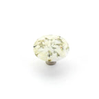 Schaub Perilla Fused Ivory Silk Stainless Steel Call de Vidrio Redonda, 1-1/2"