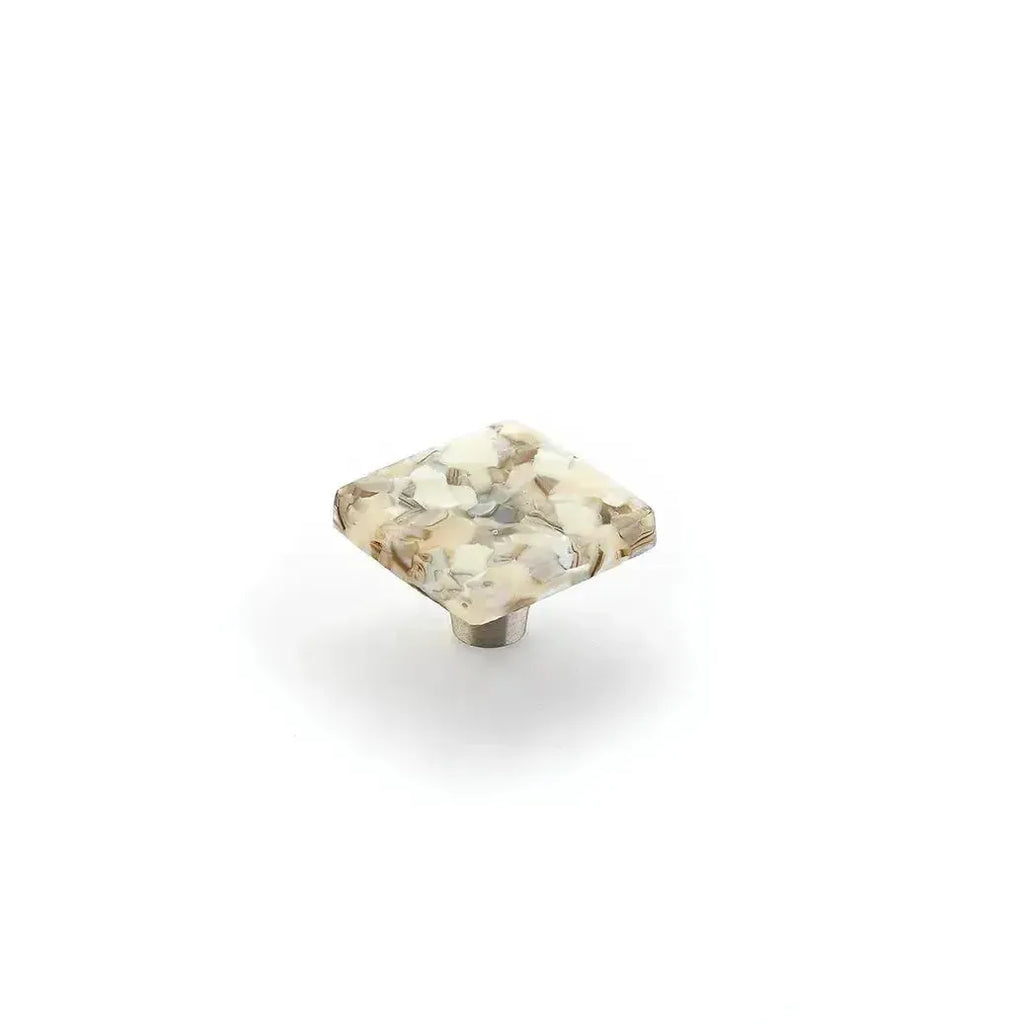 Schaub Perilla Ice Sable Pebbles Note**** We de Vidrio Cuadrada, 1-1/2" diám.