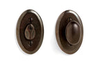 CS-444 - 445MB Oval Auxiliary Mortise Bolt Privacy Set