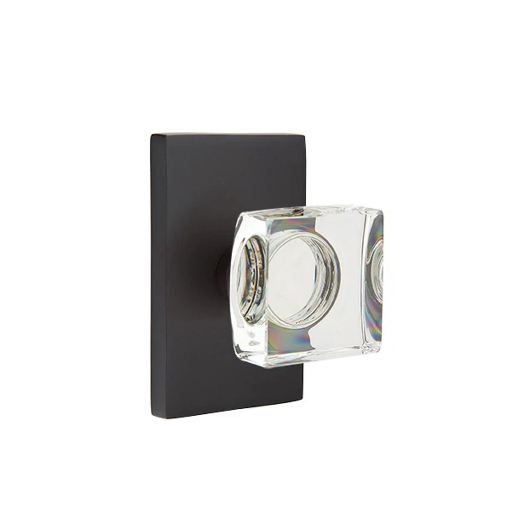 Negro Mate · Modern Rectangular Rosette