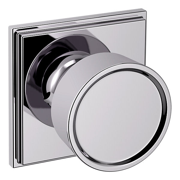 Baldwin Hardware Perilla K007 Hollywood Hills con Roseta R050 — Cromo pulido — Privacidad