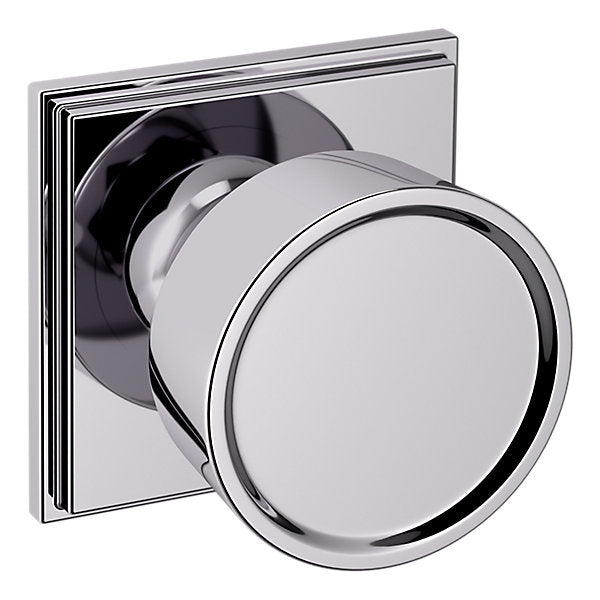 Baldwin Hardware Perilla K008 Hollywood Hills con Roseta R050 — Cromo pulido — Paso
