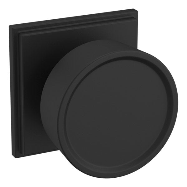 Baldwin Hardware Perilla K009 Hollywood Hills con Roseta R050 — Negro satinado — Paso