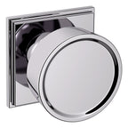 Baldwin Hardware Perilla K009 Hollywood Hills con Roseta R050 — Cromo pulido — Privacidad