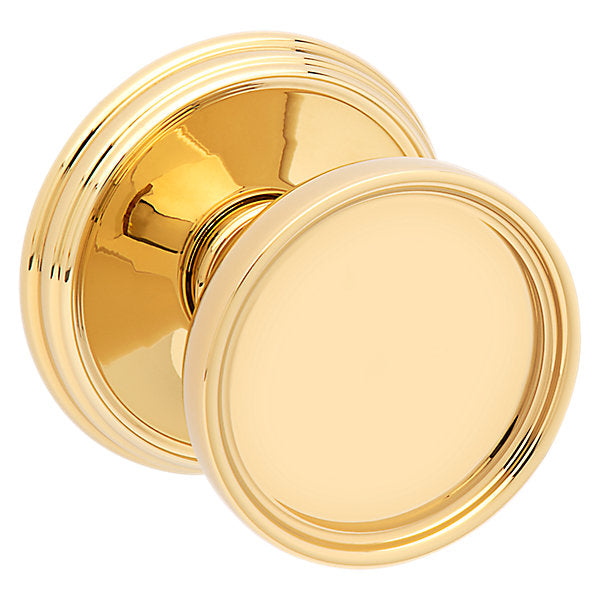 Baldwin Hardware Perilla K012 Tulip con Roseta 5078 — Latón pulido Lifetime (PVD) — Dummy completo