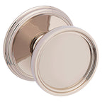 Baldwin Hardware Perilla K012 Tulip con Roseta 5078 — Níquel pulido Lifetime — Dummy completo