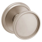 Baldwin Hardware Perilla K012 Tulip con Roseta 5078 — Níquel satinado Lifetime — Dummy completo