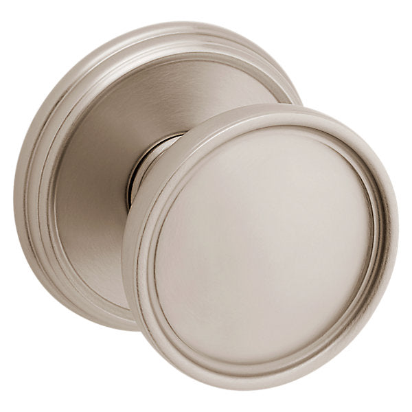 Baldwin Hardware Perilla K012 Tulip con Roseta 5078 — Níquel satinado Lifetime — Dummy completo