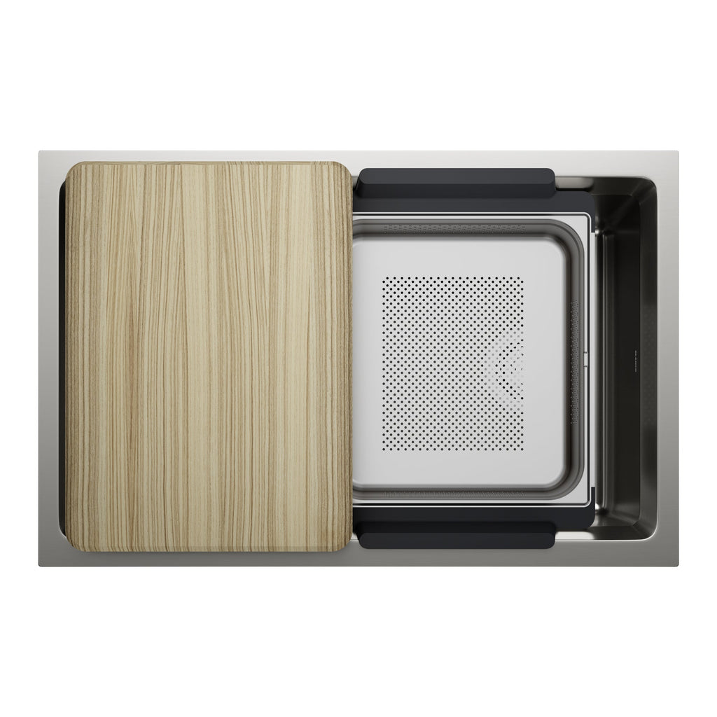 Blanco Inteos 30″ Workstation — Tarja de Acero Inoxidable — vista 2