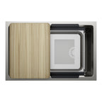 Blanco Inteos 30″ Workstation — Tarja de Acero Inoxidable — vista 2