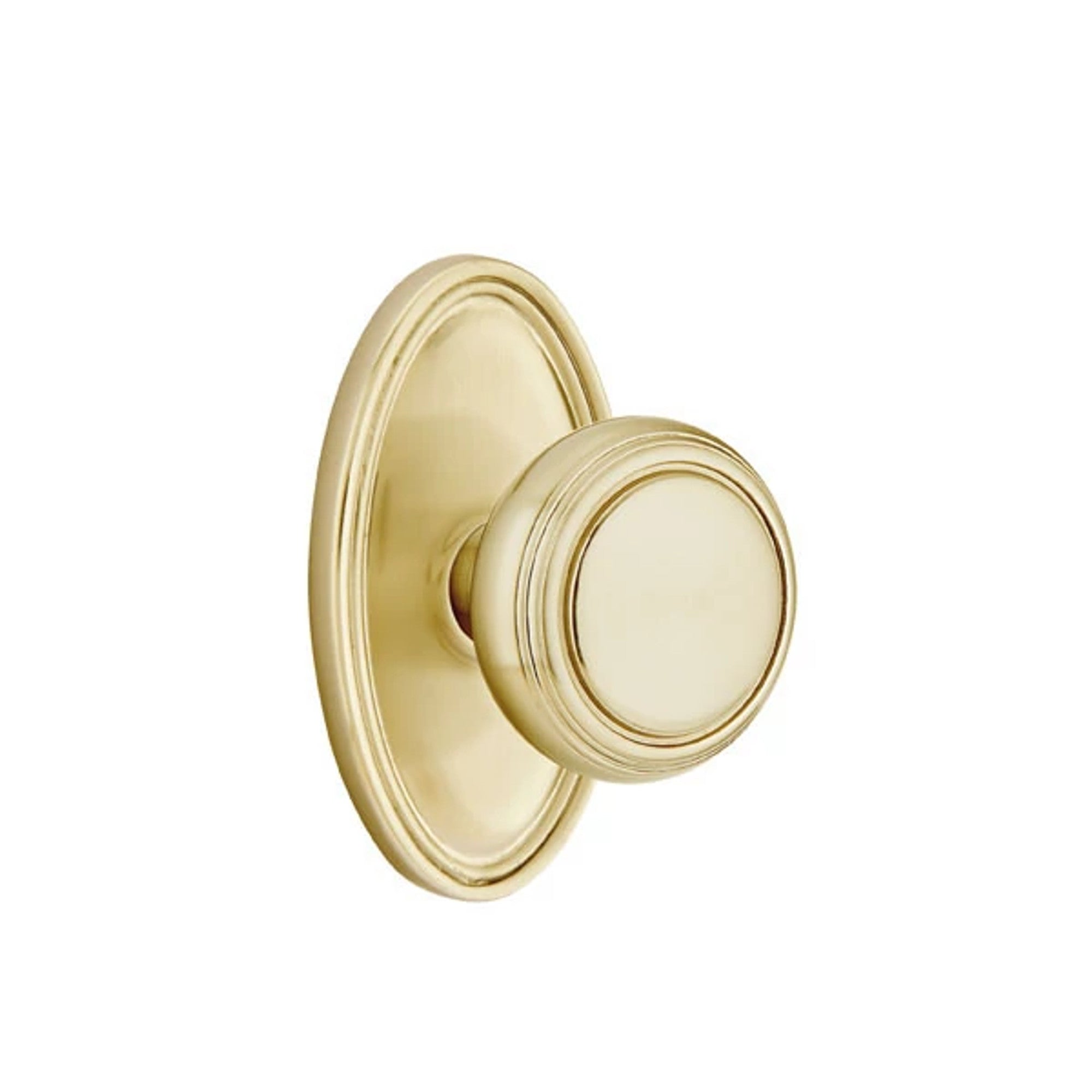 Latón Satinado · Oval Rosette