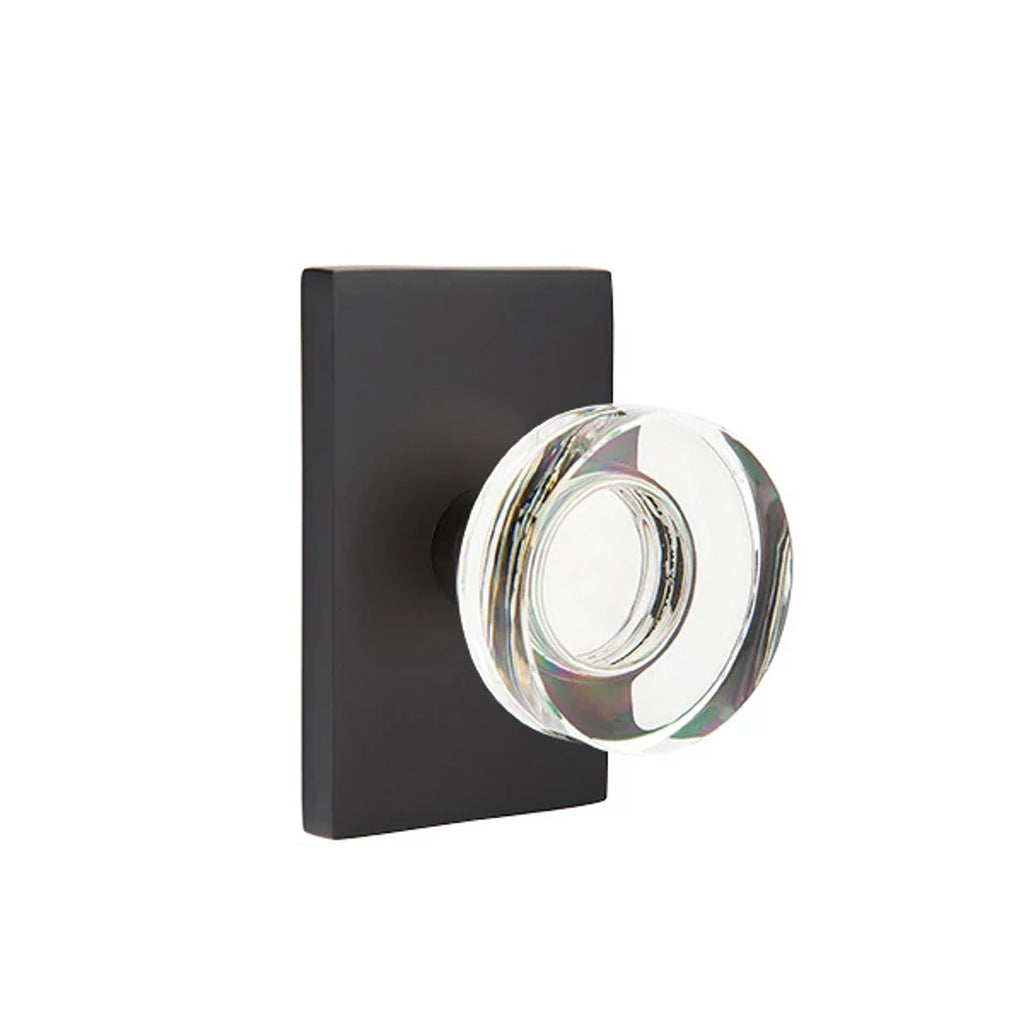 Negro Mate · Modern Rectangular Rosette