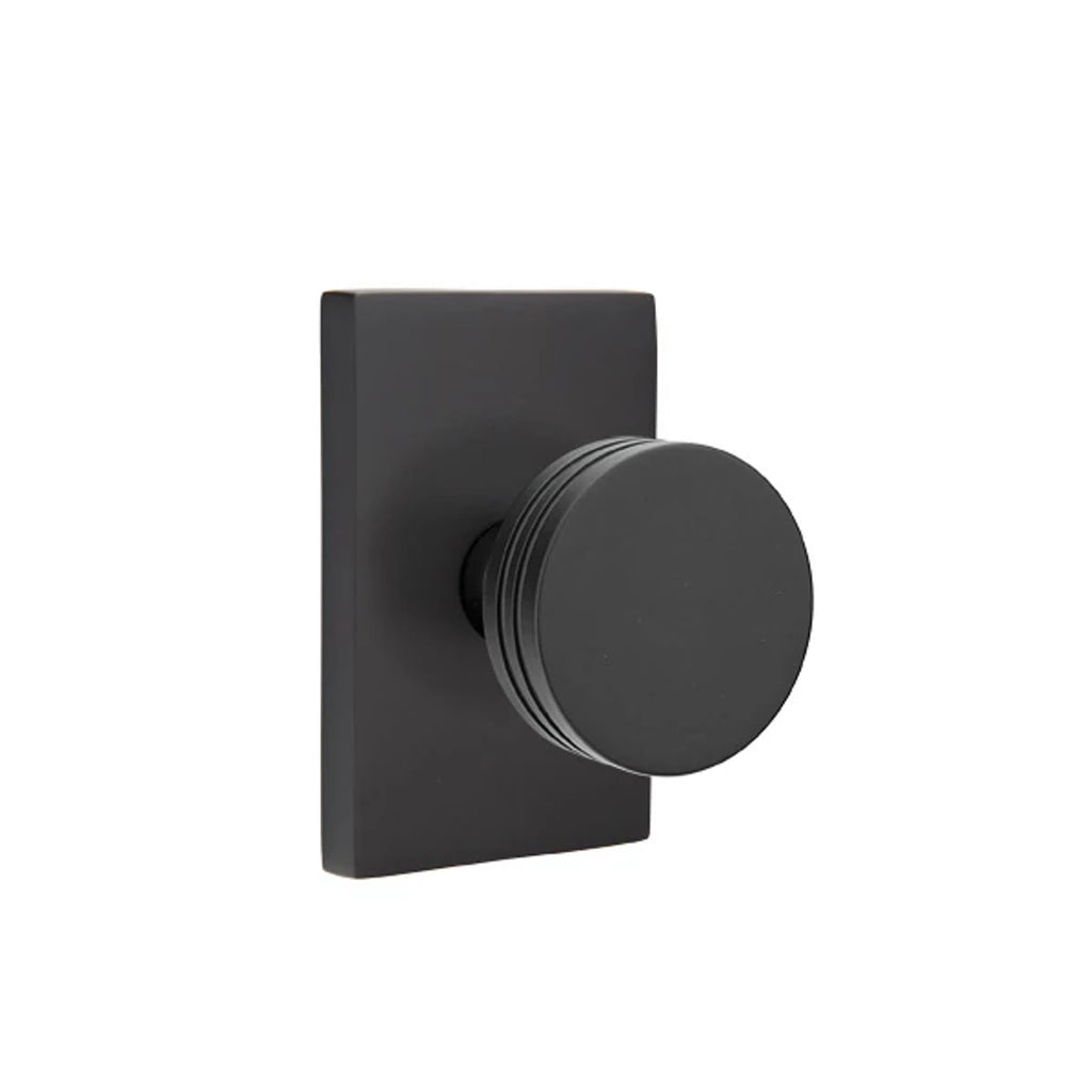Negro Mate · Modern Rectangular Rosette