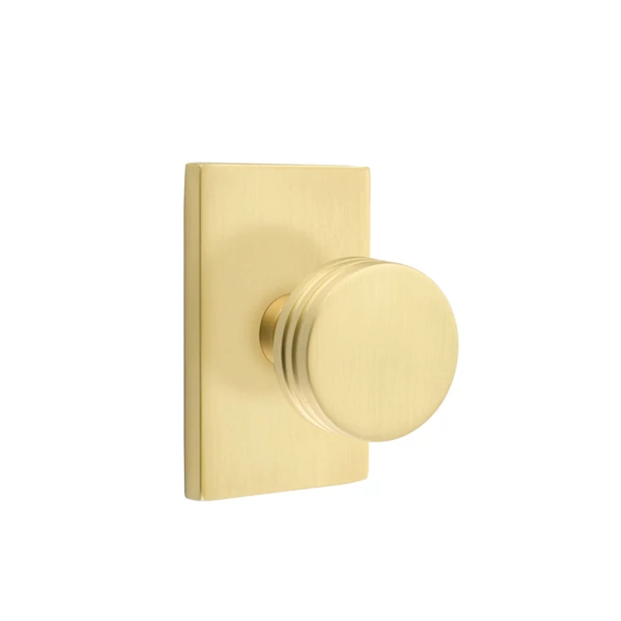 Latón Satinado · Modern Rectangular Rosette