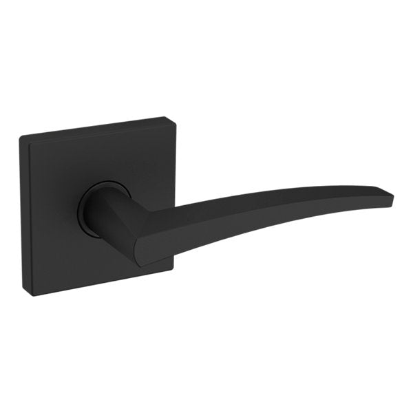 Baldwin Hardware Manija L022 con Roseta R017 — Negro satinado — Paso