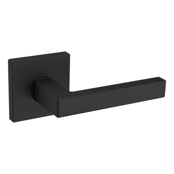 Baldwin Hardware Manija L023 con Roseta R017 — Negro satinado — Paso