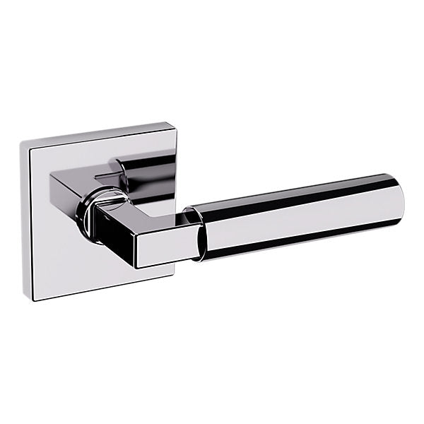 Baldwin Hardware Manija L029 Gramercy con Roseta R017 — Cromo pulido — Dummy completo