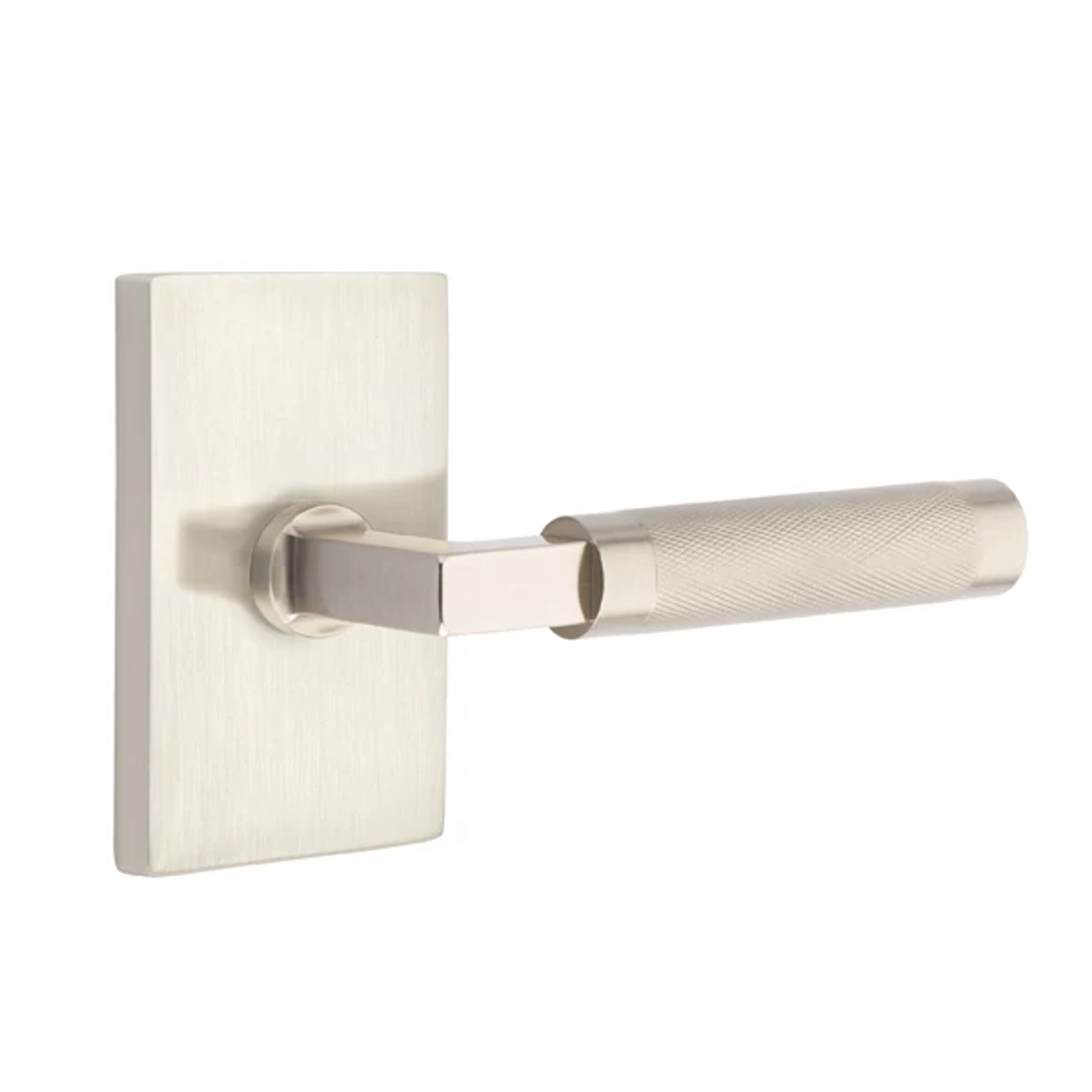 Níquel Satinado · Modern Rectangular Rosette