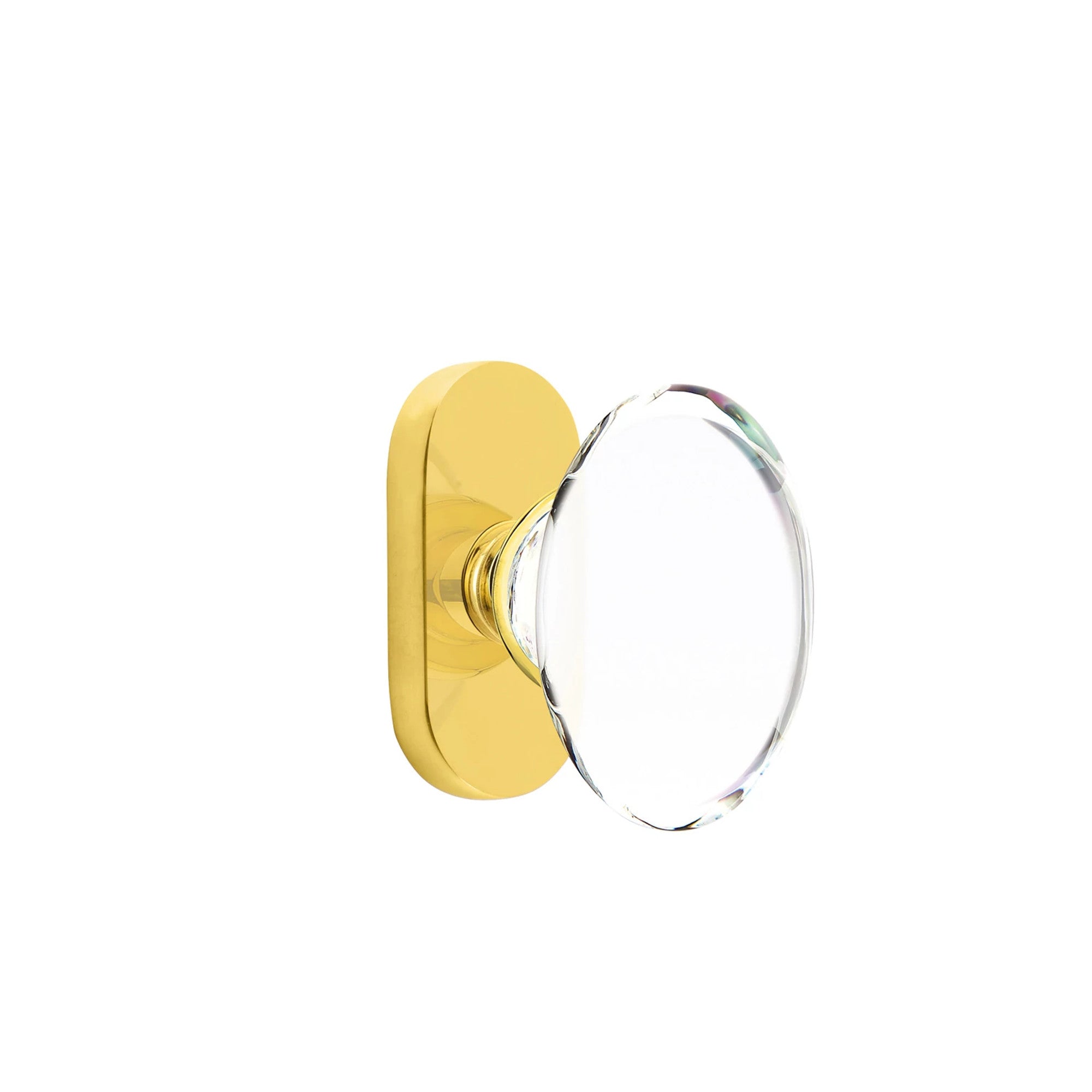 Latón sin Laca · 1-1/2" x3" Oval Rosette