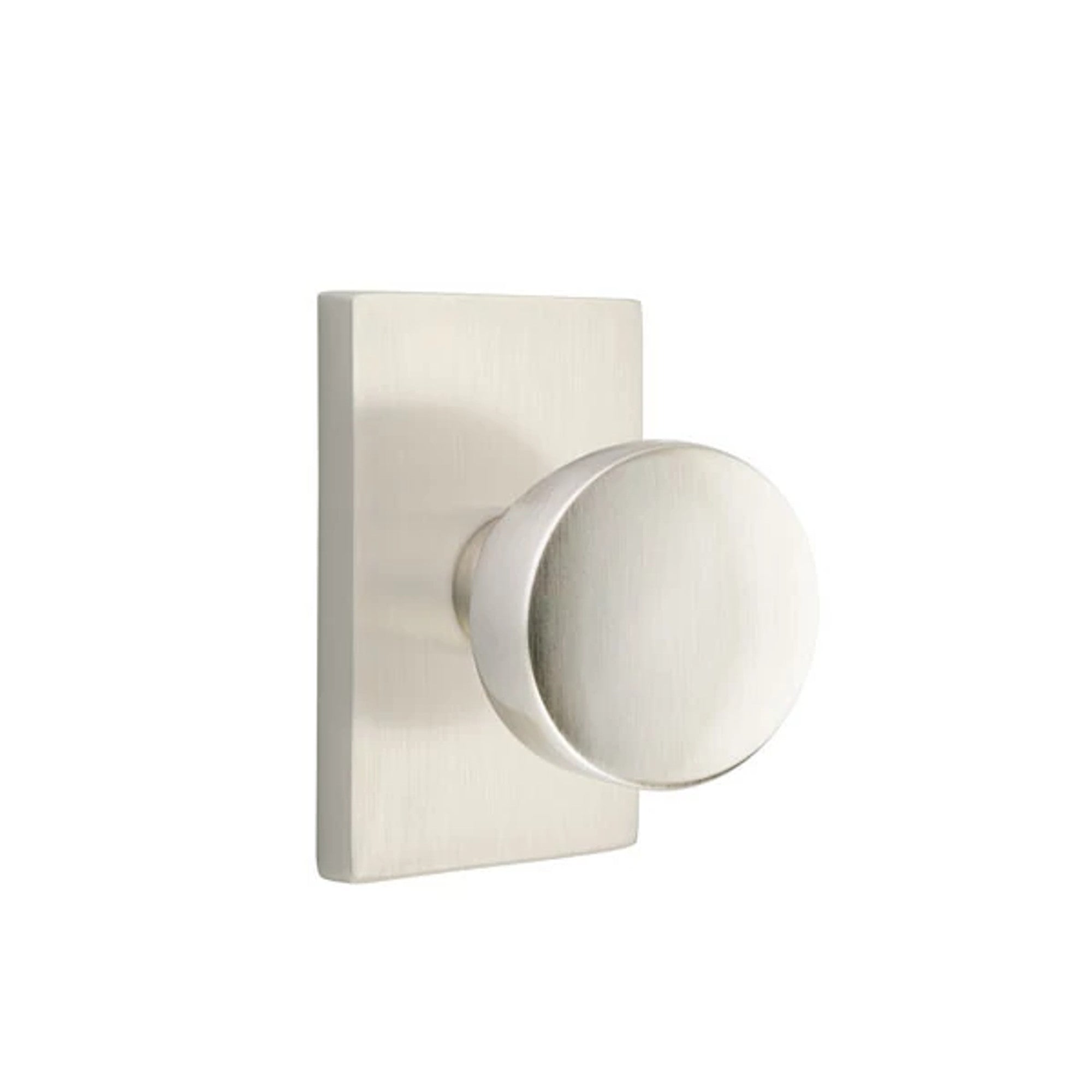 Níquel Satinado · Modern Rectangular Rosette