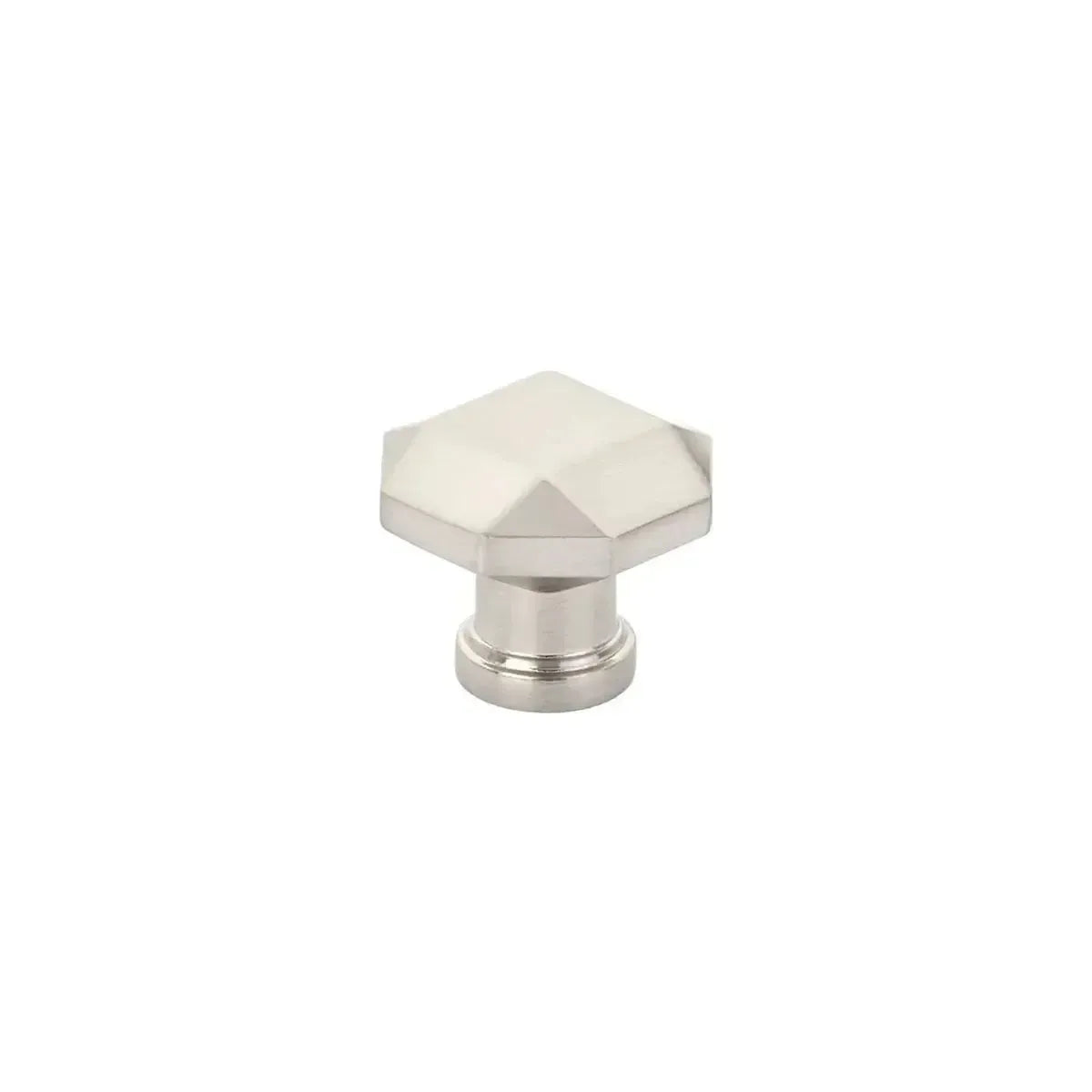 Schaub Perilla Menlo Park Faceted, 1-1/4" — Níquel Cepillado