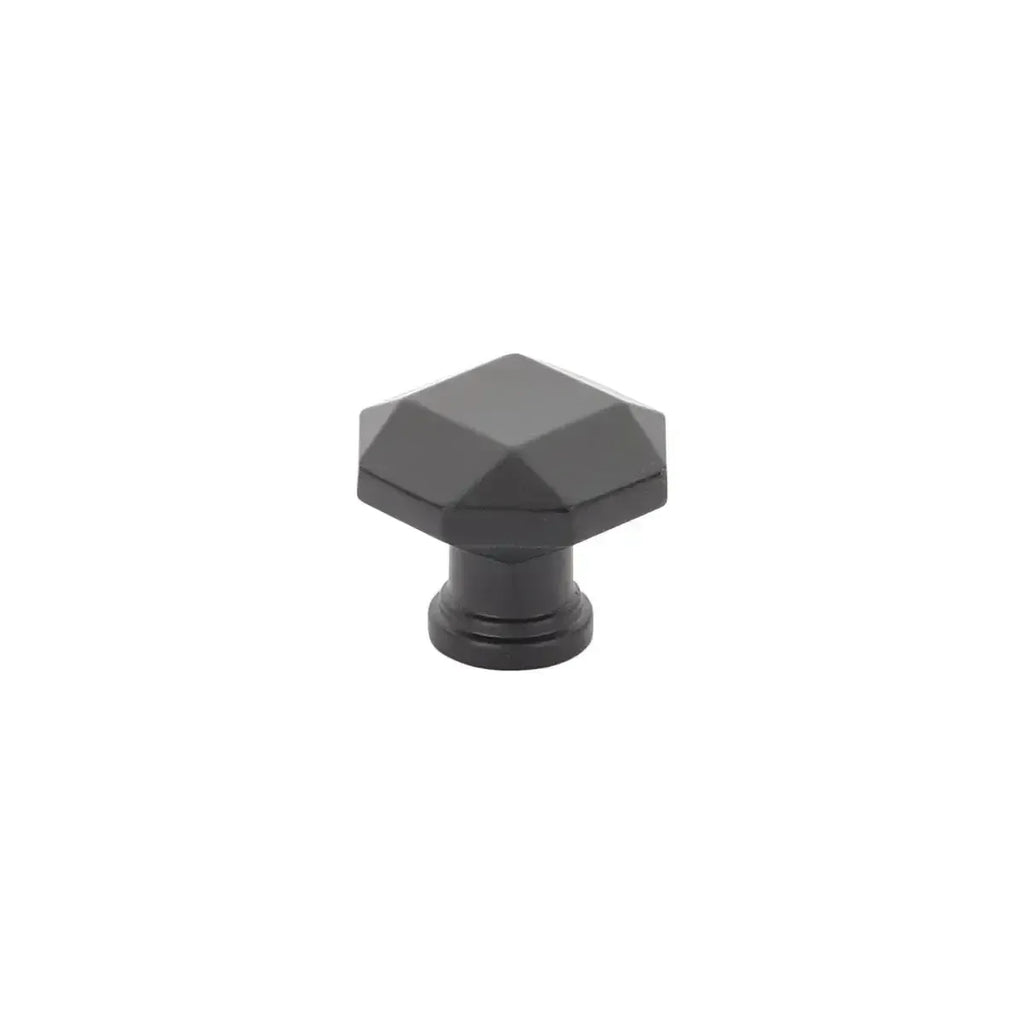 Schaub Perilla Menlo Park Faceted, 1-1/4" — Negro Mate