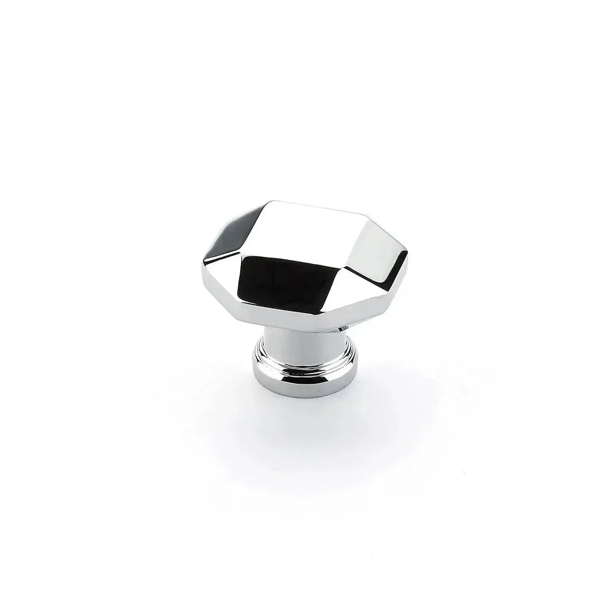 Schaub Perilla Menlo Park Faceted, 1-1/4" — Cromo Pulido