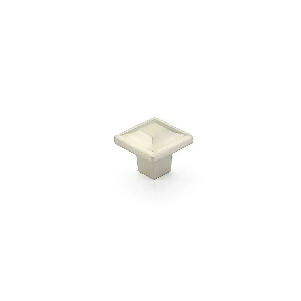 Schaub Perilla Menlo Park Cuadrada, 1-1/4" — Níquel Satinado