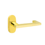 Latón sin Laca · 1-1/2" x3" Oval Rosette