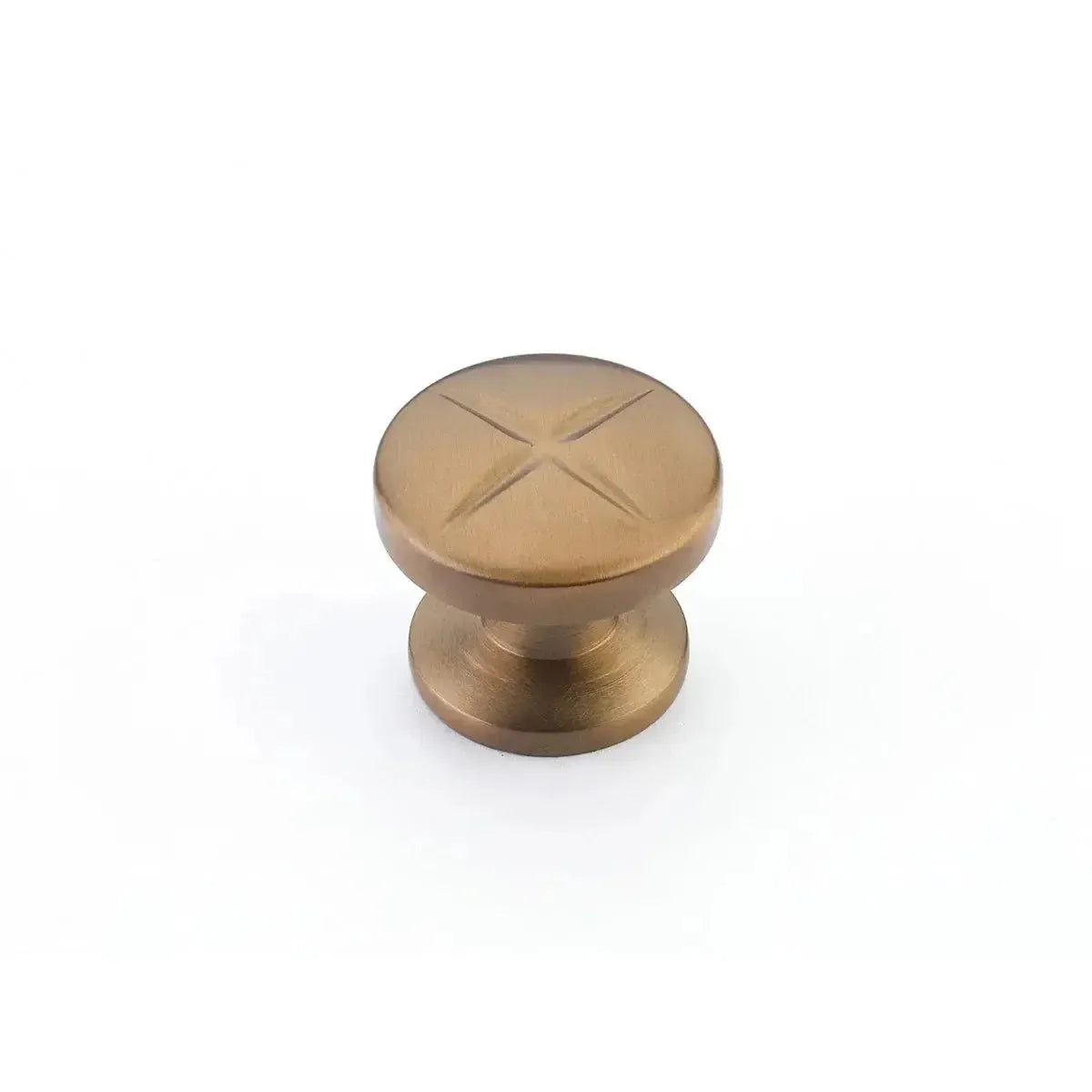 Schaub Perilla Northport Redonda, 1-3/8" diám. — Bronce Cepillado