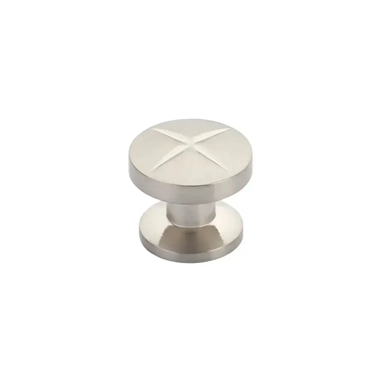 Schaub Perilla Northport Redonda, 1-3/8" diám. — Níquel Cepillado