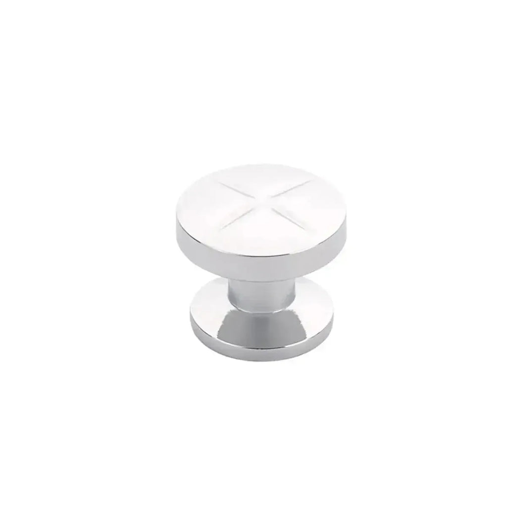 Schaub Perilla Northport Redonda, 1-3/8" diám. — Cromo Pulido