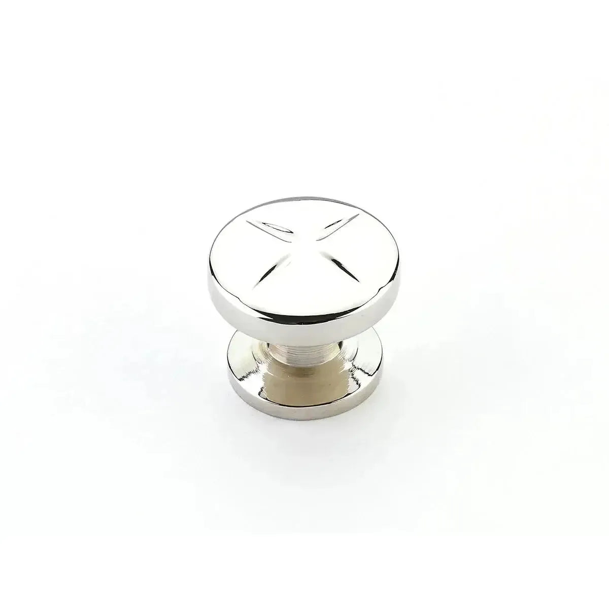 Schaub Perilla Northport Redonda, 1-3/8" diám. — Níquel Pulido