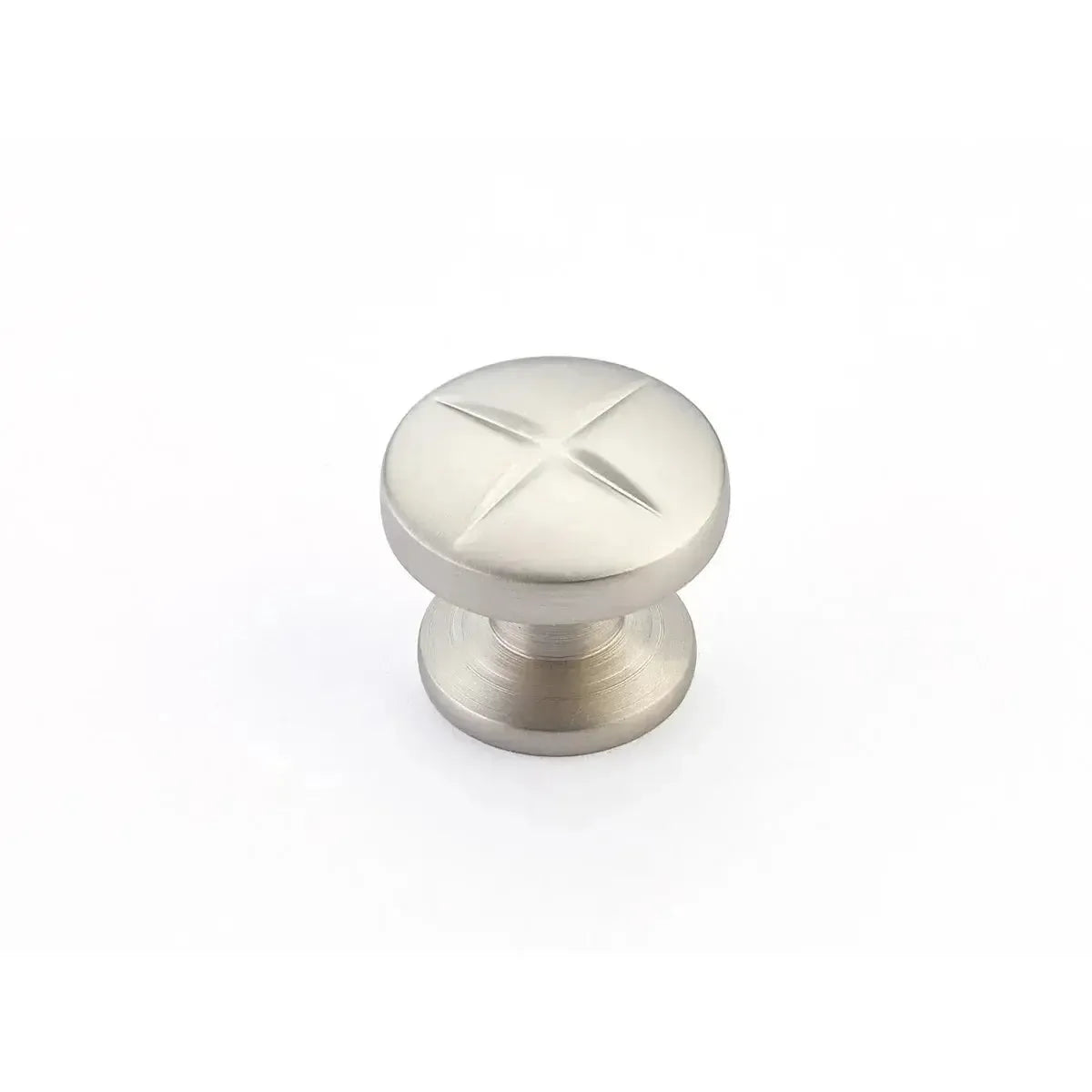 Schaub Perilla Northport Redonda, 1-3/8" diám. — Níquel Satinado