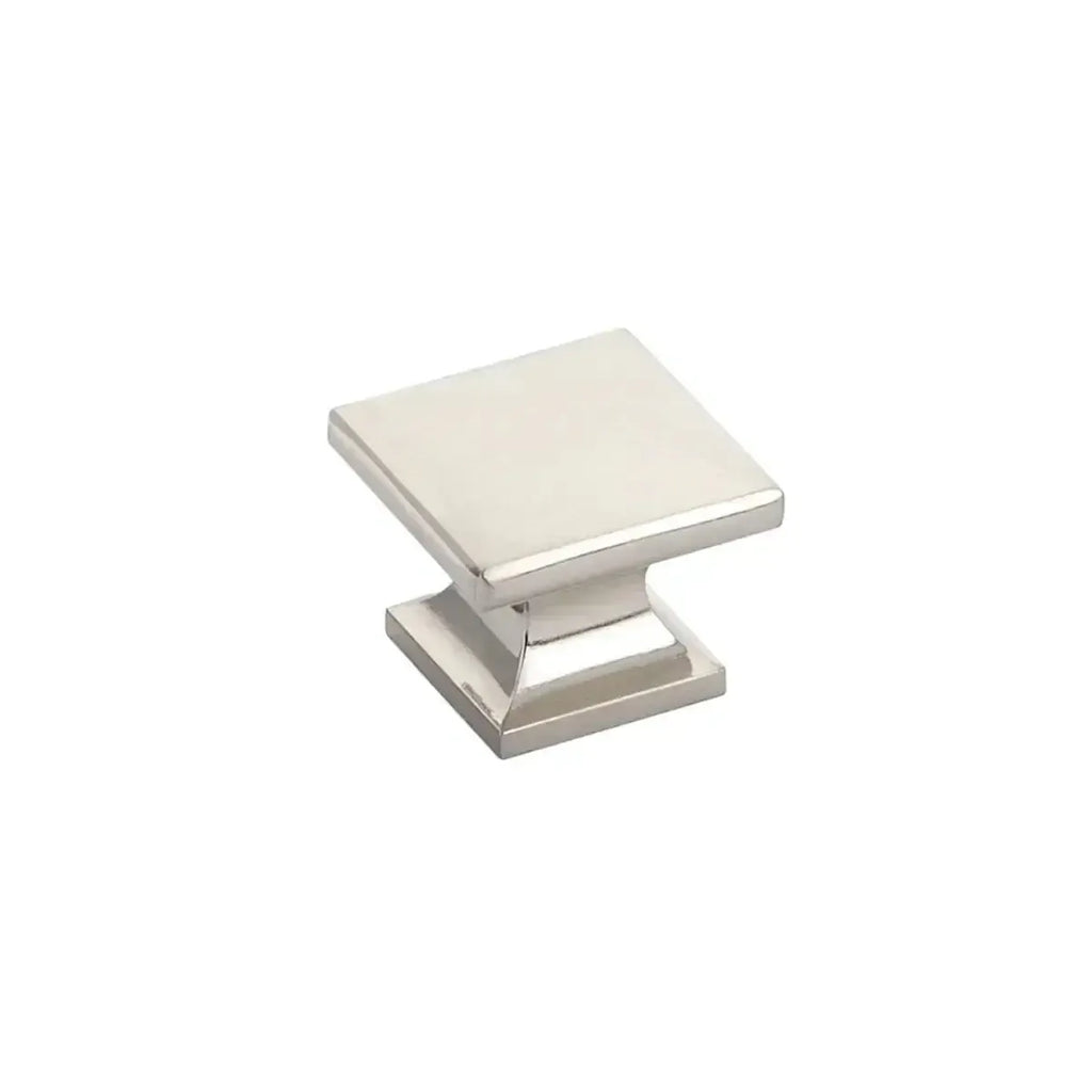 Schaub Perilla Northport Lisa Cuadrada, 1-3/8" diám. — Níquel Cepillado