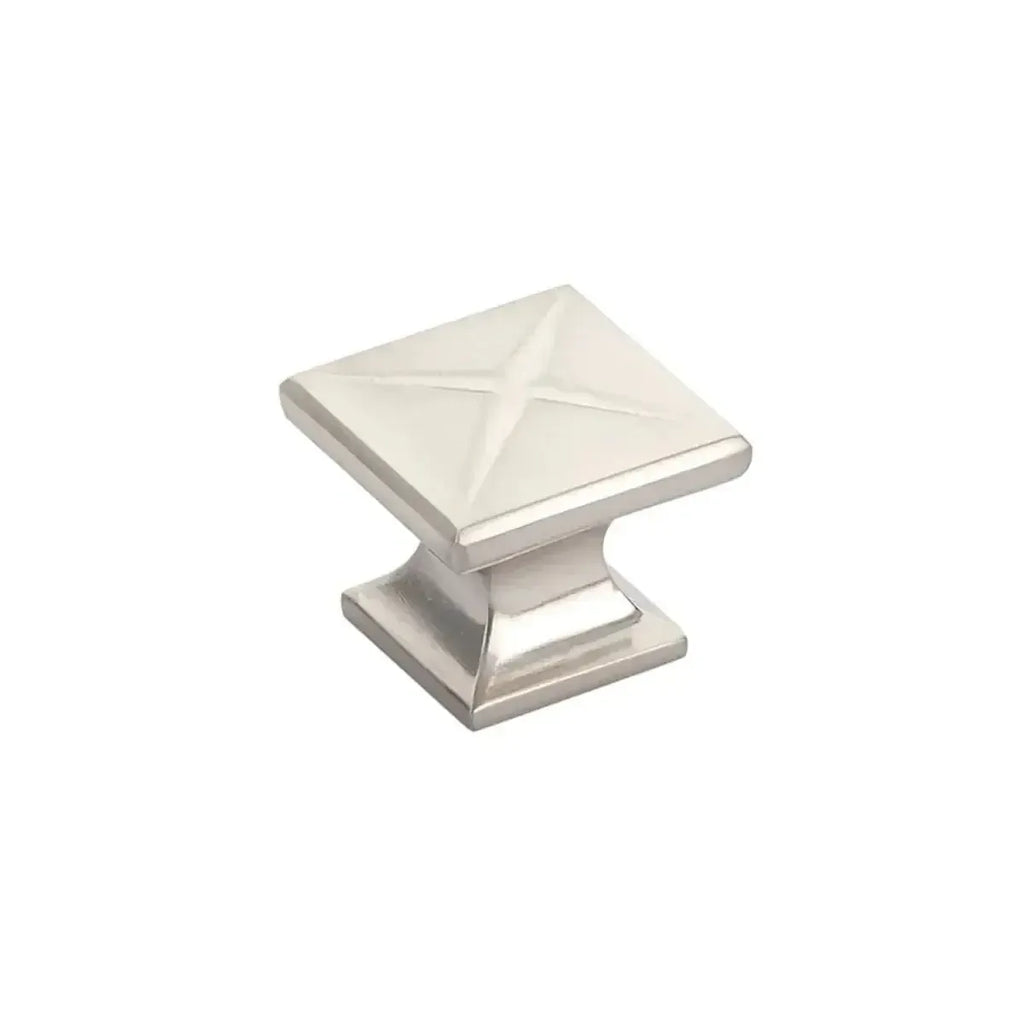 Schaub Perilla Northport Cuadrada, 1-3/8" diám. — Níquel Cepillado
