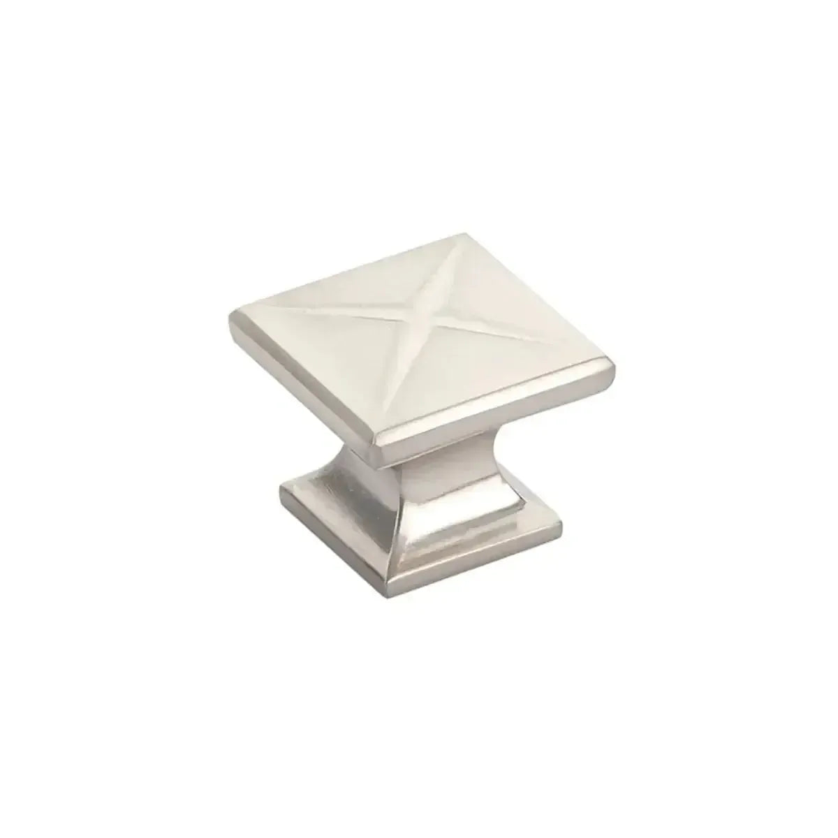 Schaub Perilla Northport Cuadrada, 1-3/8" diám. — Níquel Cepillado