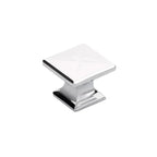 Schaub Perilla Northport Cuadrada, 1-3/8" diám. — Cromo Pulido