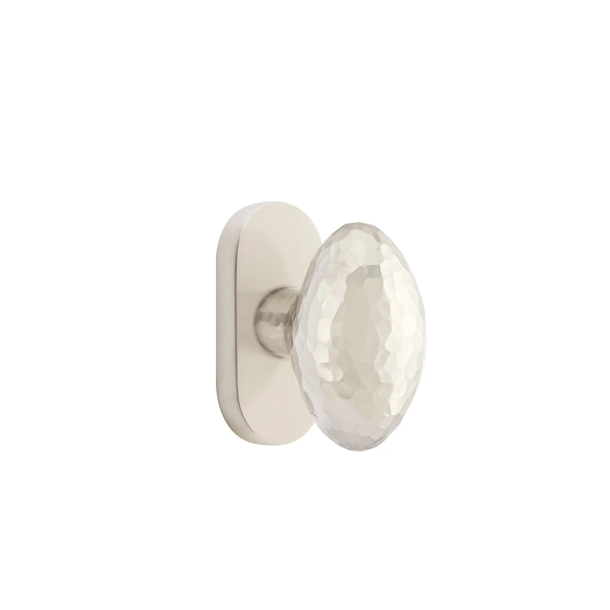 Níquel Satinado · 1-1/2" x3" Oval Rosette
