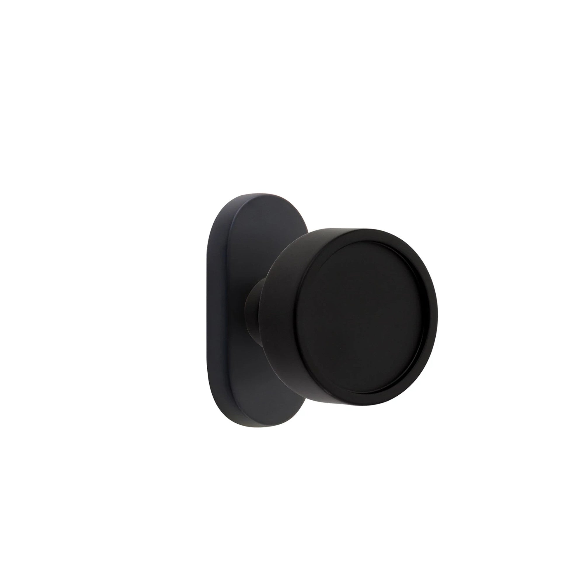 Negro Mate · 1-1/2" x3" Oval Rosette