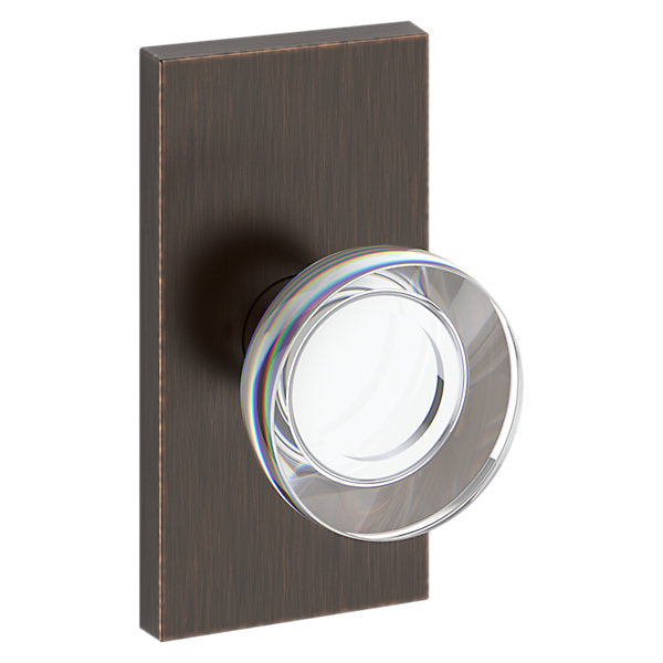 Baldwin Hardware Reserve Perilla Contemporary Crystal — Bronce veneciano — Contemporary 5 — Paso