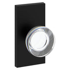 Baldwin Hardware Reserve Perilla Contemporary Crystal — Negro satinado — Contemporary 5 — Paso