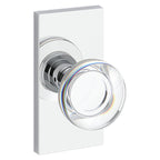 Baldwin Hardware Reserve Perilla Contemporary Crystal — Cromo pulido — Contemporary 5 — Paso
