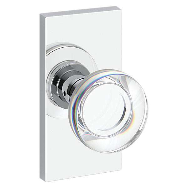 Baldwin Hardware Reserve Perilla Contemporary Crystal — Cromo pulido — Contemporary 5 — Paso
