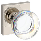 Baldwin Hardware Reserve Perilla Contemporary Crystal — Níquel pulido Lifetime — Contemporary Square — Paso